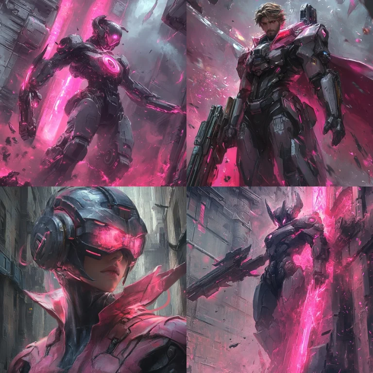 Neon Metallic Futurism - Midjourney style sref code