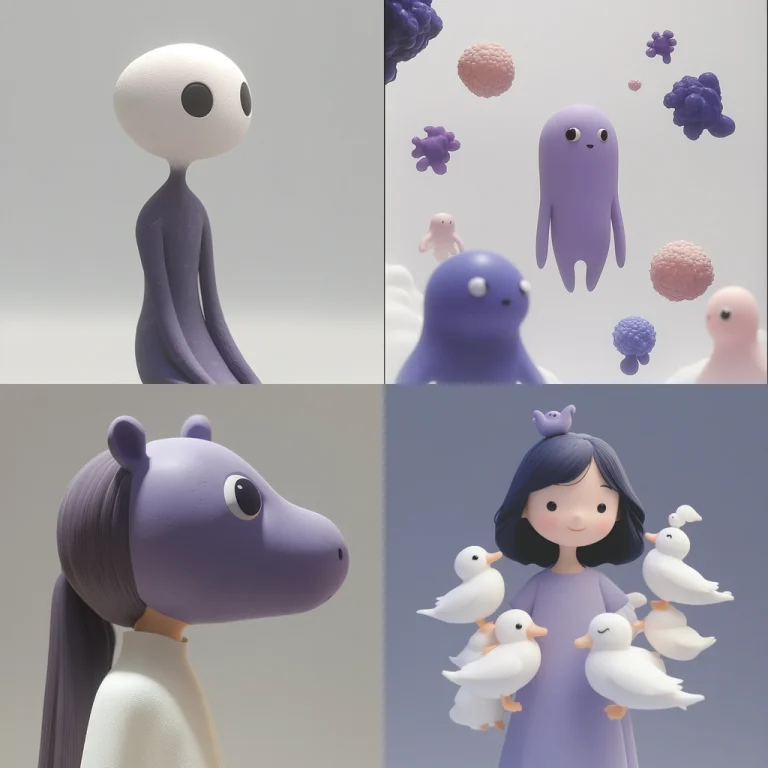 Smooth Pastel Figurative - Midjourney style sref code