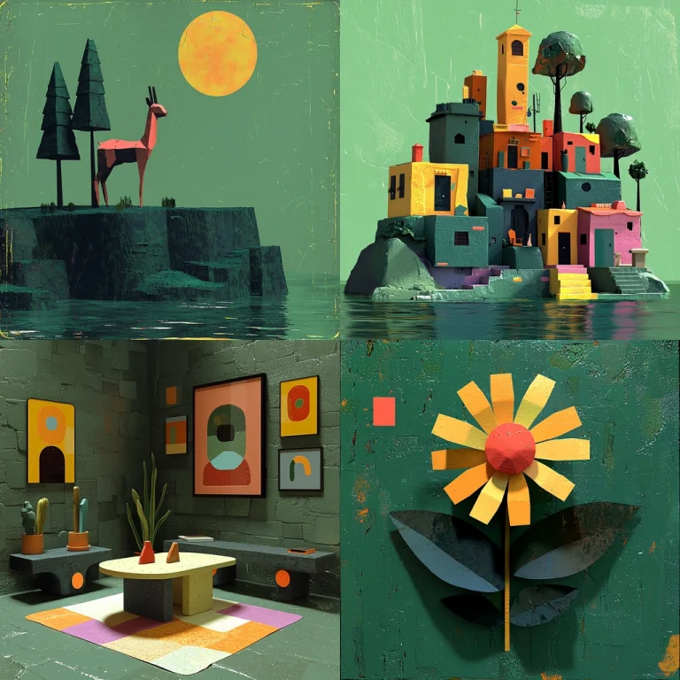 Vibrant Geometric Abstract Texture - Midjourney style sref code