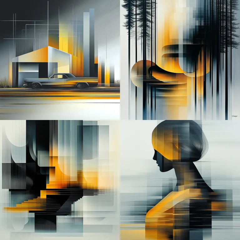 Geometric Gradient Contrast - Midjourney style sref code