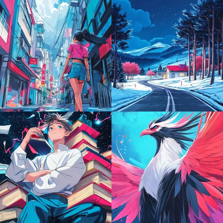 Vibrant Neon Texture Fusion - Midjourney style sref code