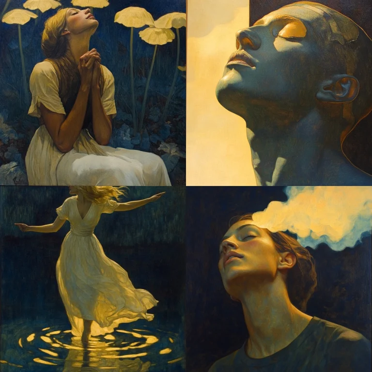 Golden Glows and Deep Shadows - Midjourney style sref code