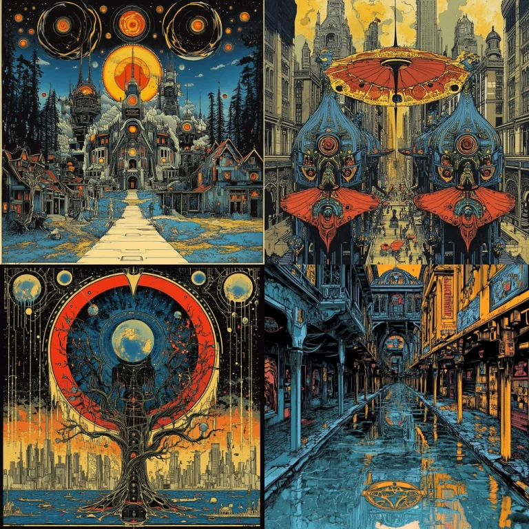 Intergalactic Urban Fantasy - Midjourney style sref code