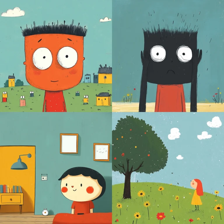 Bright Illustration with Flat Colors - Midjourney style sref code