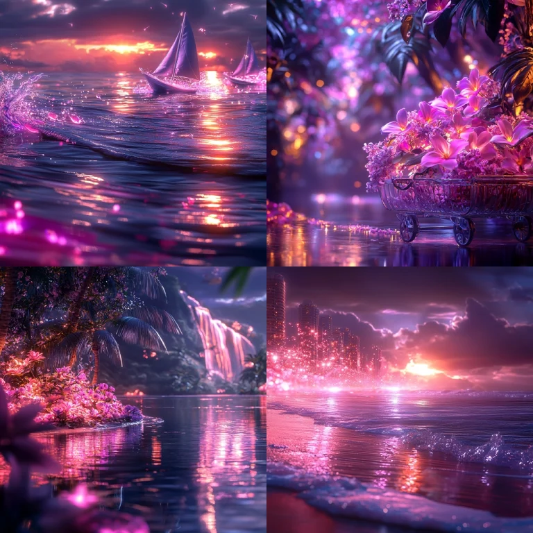 Violet Gold Luminescence - Midjourney style sref code