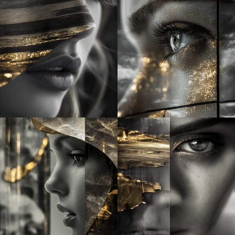 Metallic Shadow Modernism - Midjourney style sref code