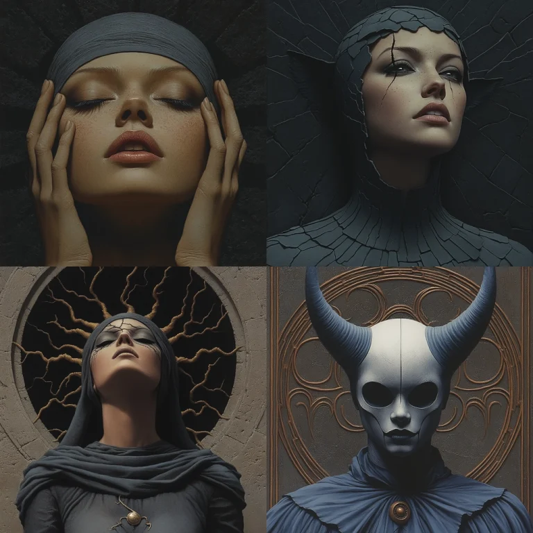 Textured Dark Blue and Gray - Midjourney style sref code