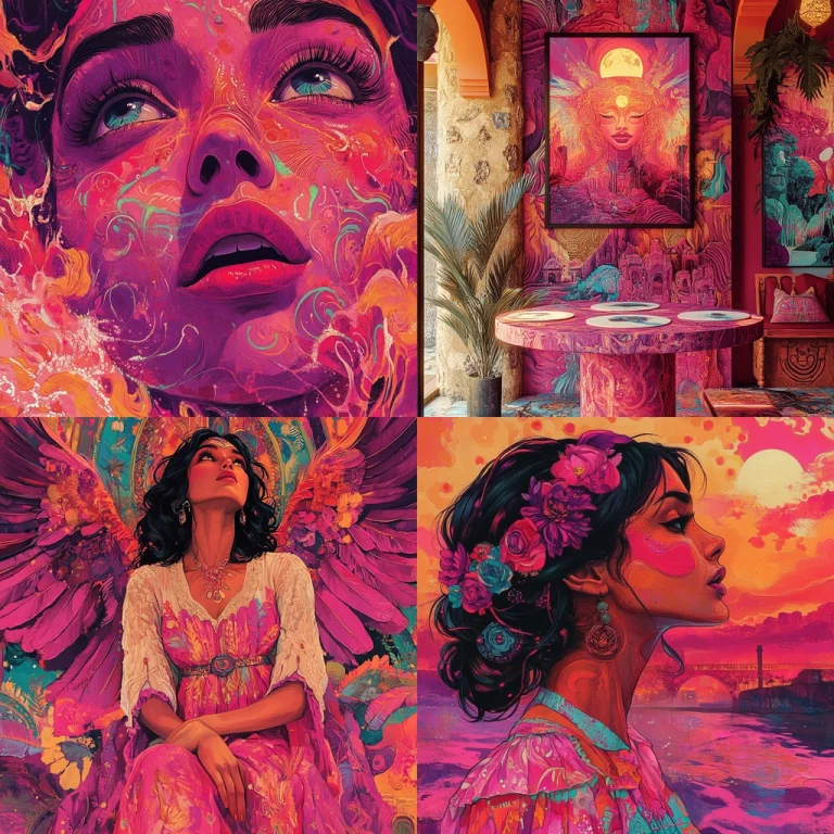 Vivid Texture with Warm Tones - Midjourney style sref code