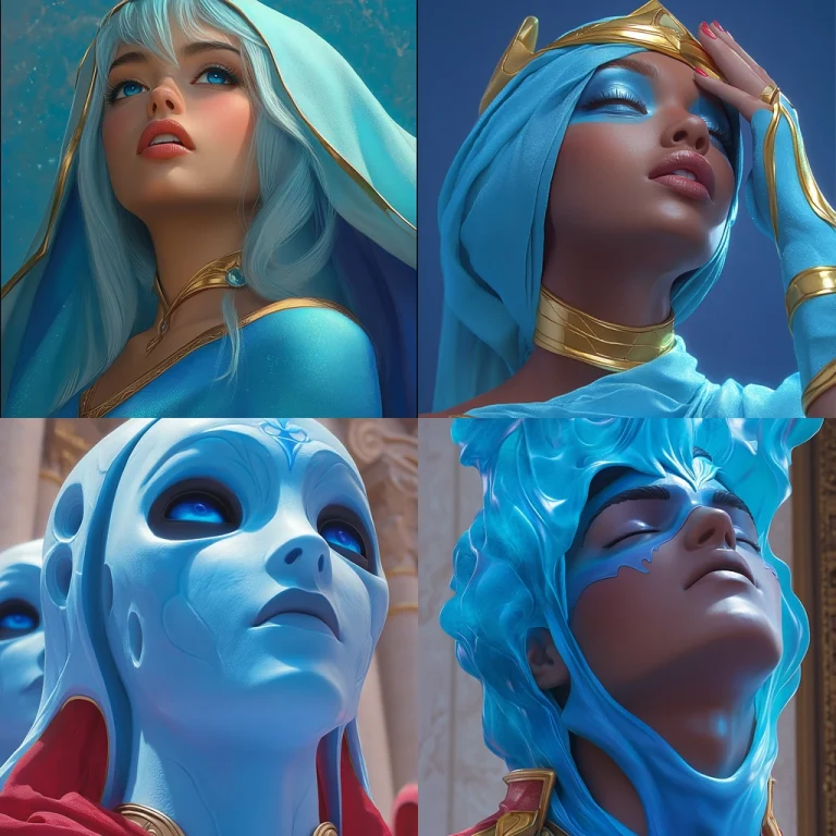 Radiant Blue Elegance - Midjourney style sref code