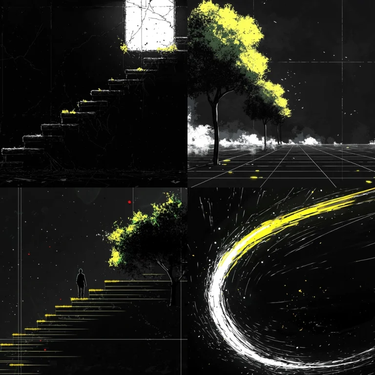 High Contrast Illumination - Midjourney style sref code