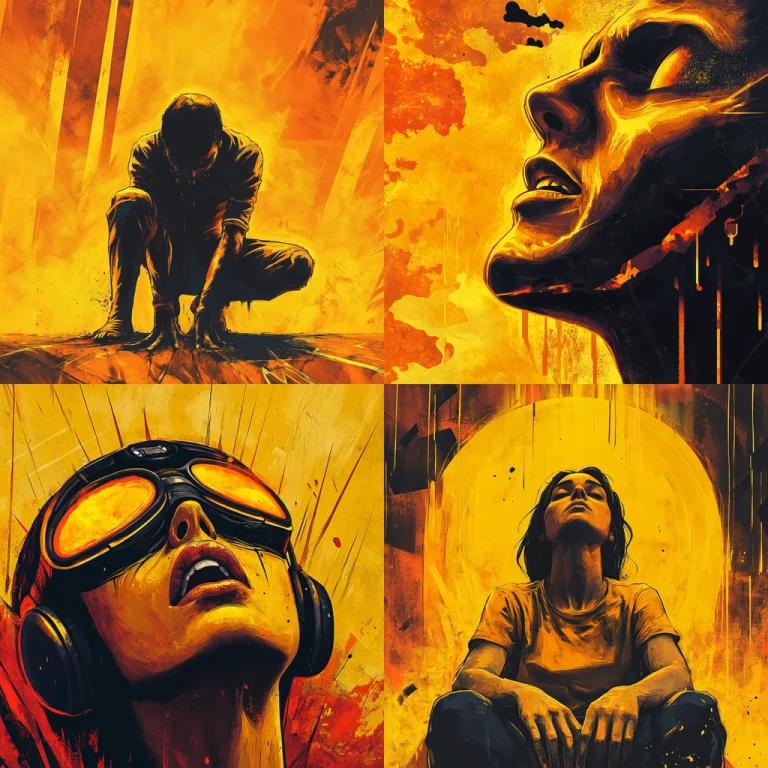 Intense Urban Illustration - Midjourney style sref code