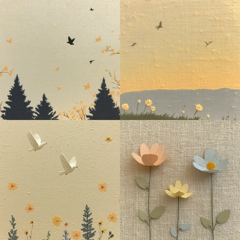 Muted Pastel Textured Imagery - Midjourney style sref code