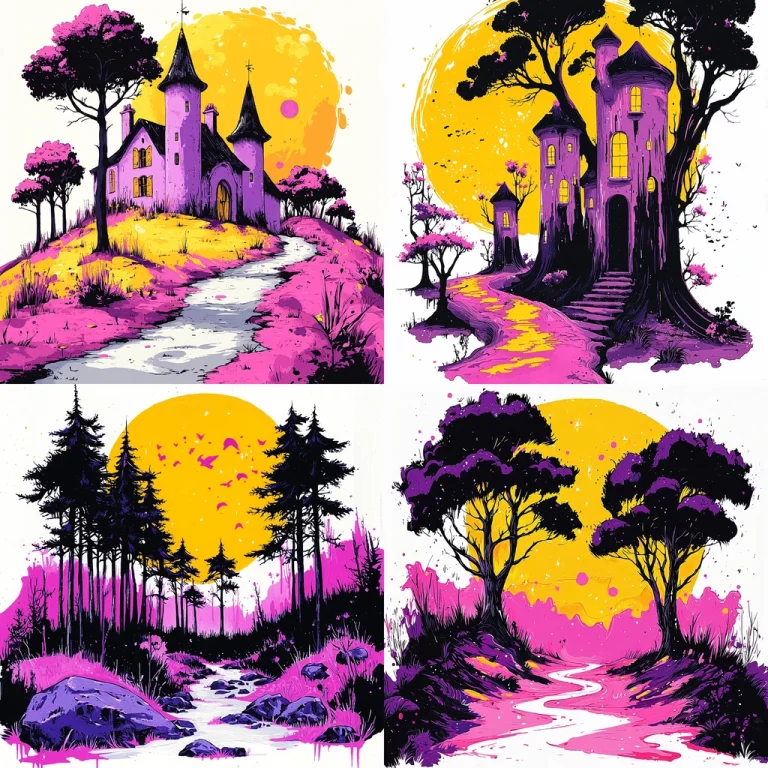 Vibrant Gothic Sunlit - Midjourney style sref code