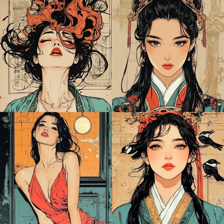 Rich Ornate Illustration - Midjourney style sref code