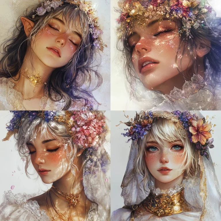 Floral Ceremonial Elegance - Midjourney style sref code