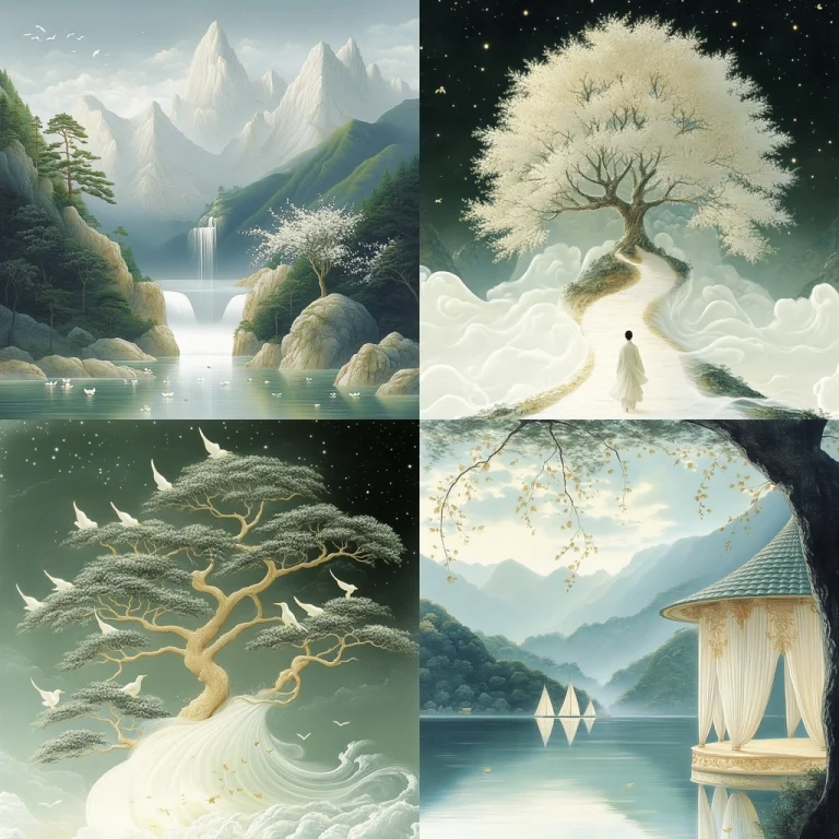 Serene Pastel Landscapes - Midjourney style sref code