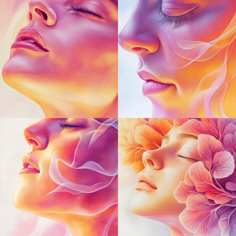 Warm Gradient Floral Fusion - Midjourney style sref code