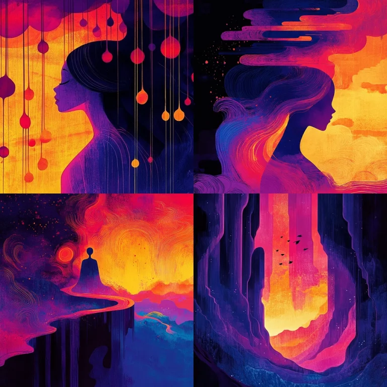 Vibrant Swirling Contrasts - Midjourney style sref code