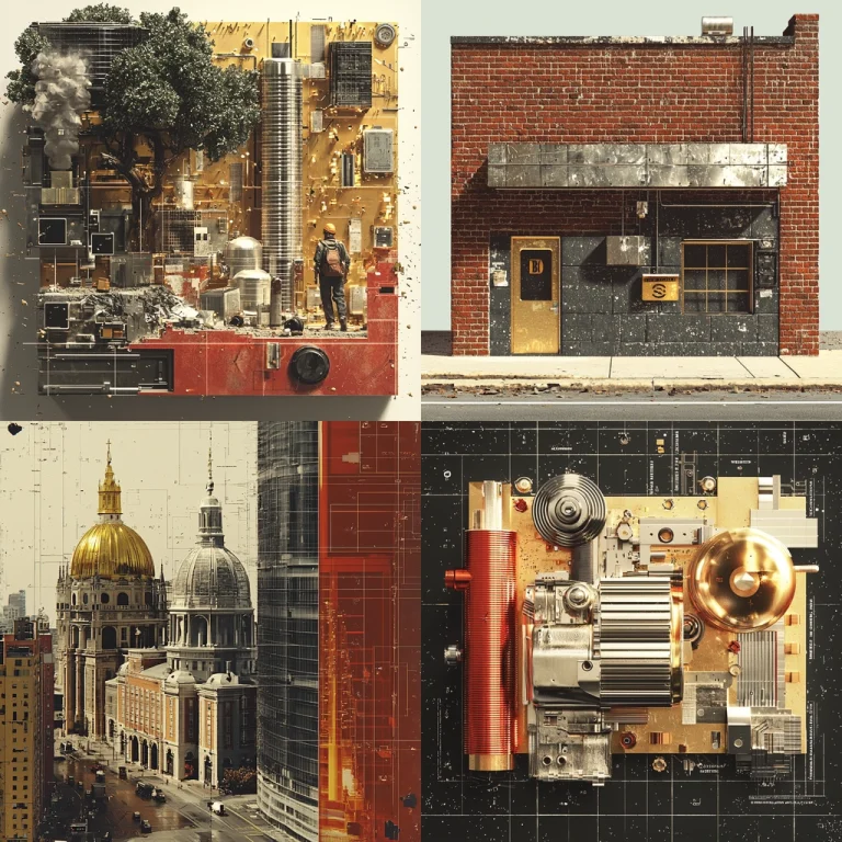 Industrial Texturized Fusion - Midjourney style sref code