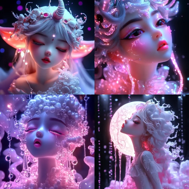 Luminescent Neon Elegance - Midjourney style sref code