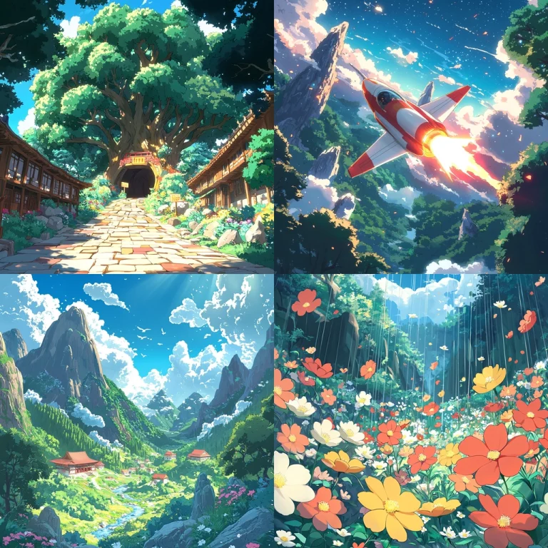 Vivid Light and Nature - Midjourney style sref code