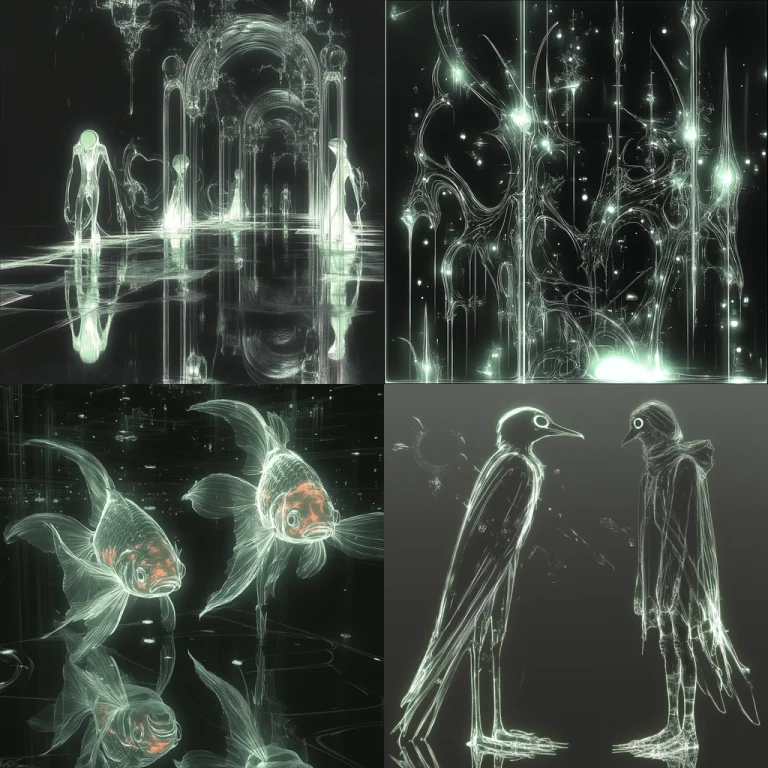 High Contrast Neon Glow - Midjourney style sref code