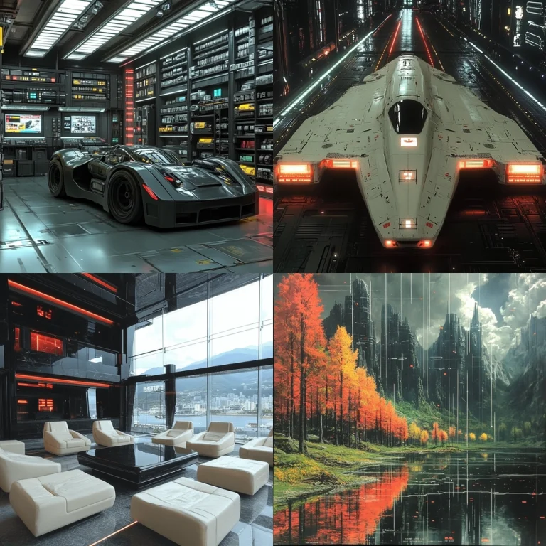 Cinematic Cyberpunk Reflections - Midjourney style sref code