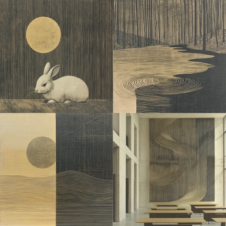 Textural Line Patterns with Soft Lighting - Midjourney style sref code