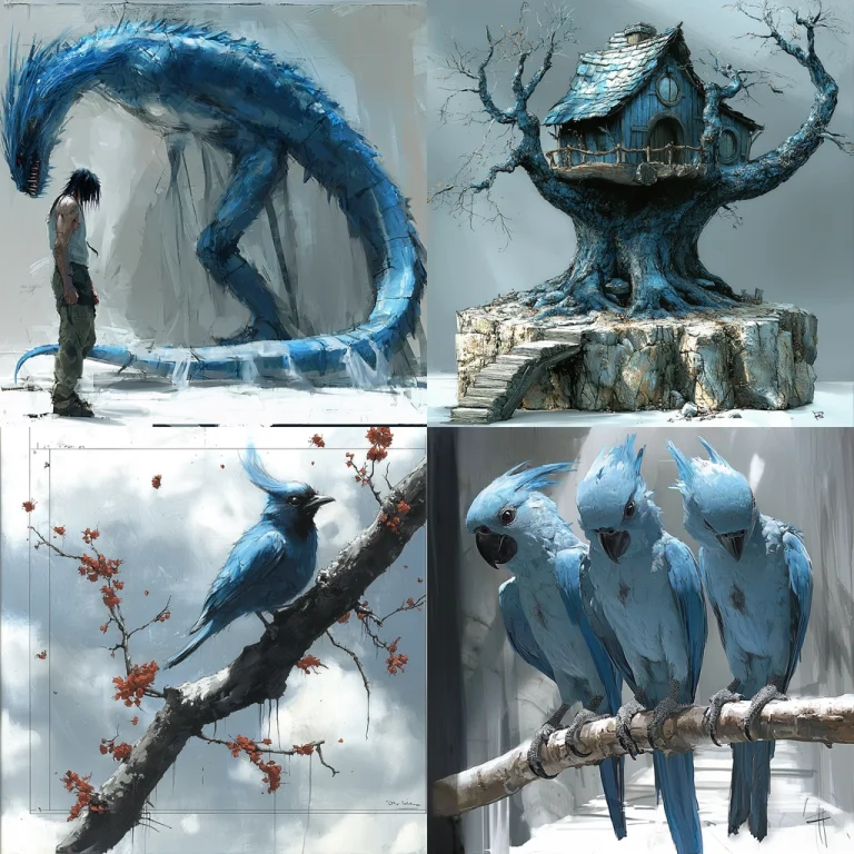 Cool Tones with Detailed Textures - Midjourney style sref code