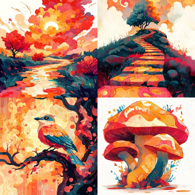 Vibrant Contrast Dynamics - Midjourney style sref code