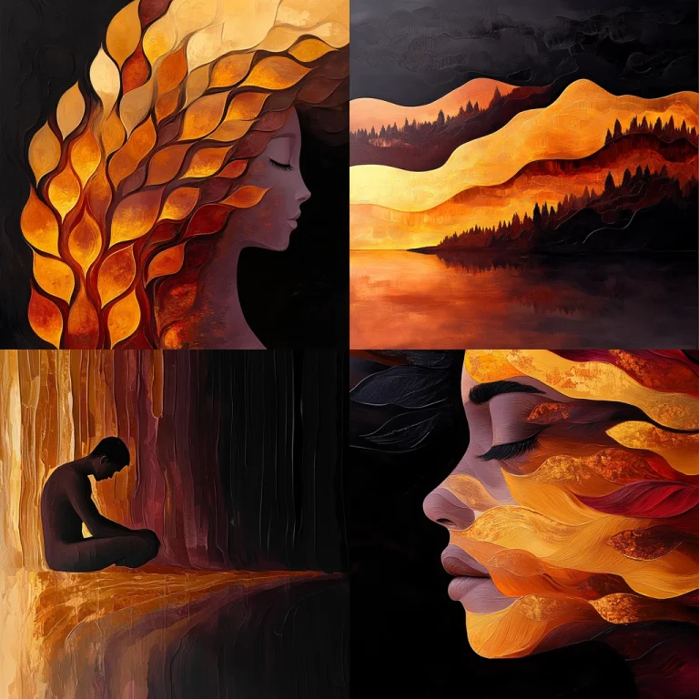 Luminous Warm Abstract - Midjourney style sref code