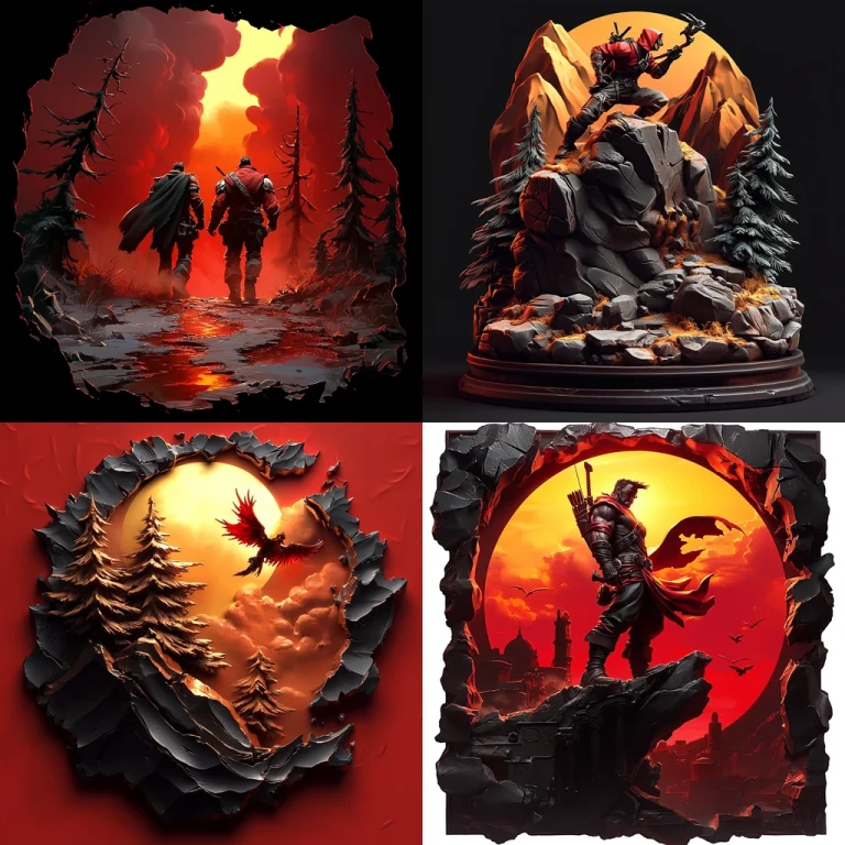 Vibrant High-Contrast Wilderness - Midjourney style sref code