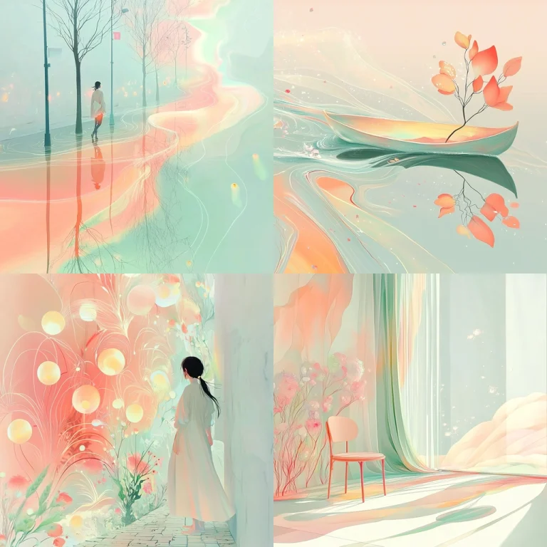 Pastel Flowing Dreamscape - Midjourney style sref code