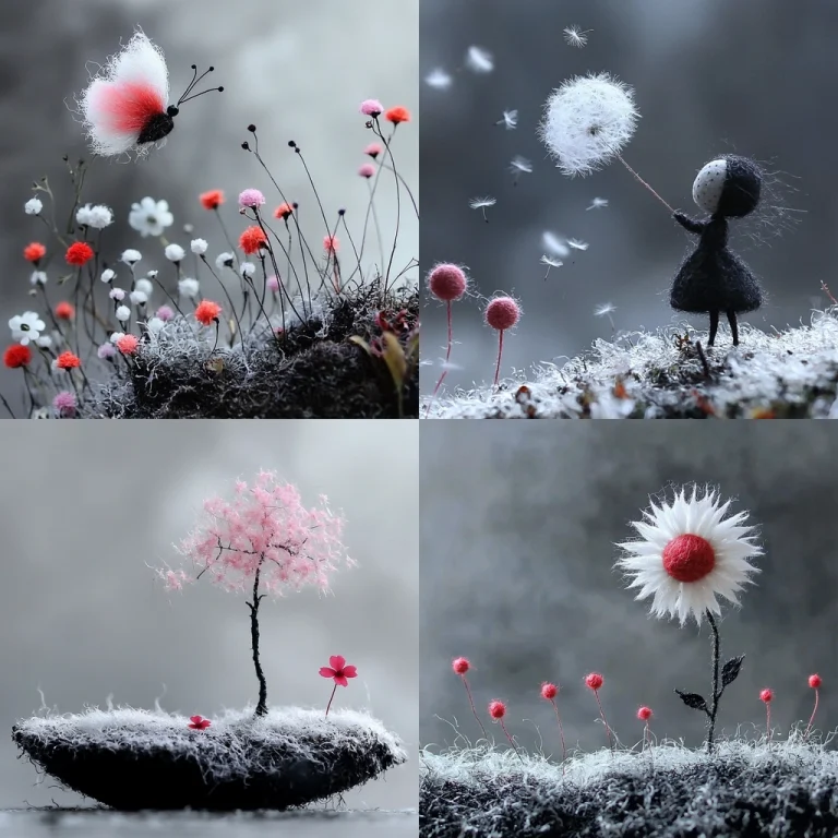 Dark Pink Soft Textures - Midjourney style sref code