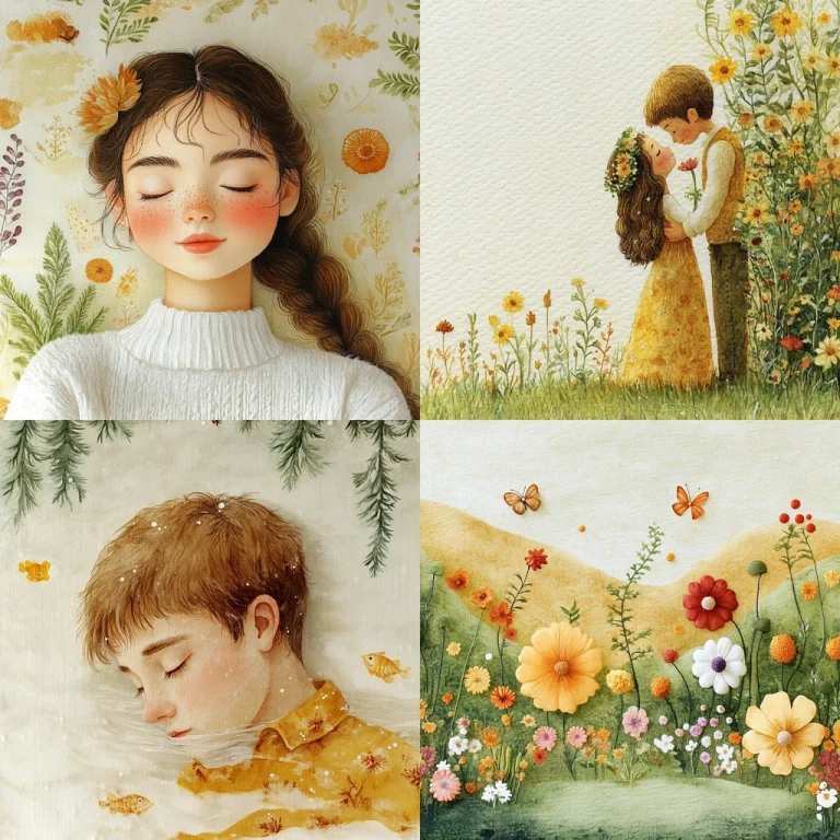 Soft Pastel Floral Composition - Midjourney style sref code