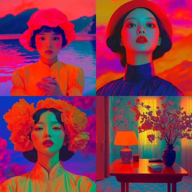 Vibrant Warm Tones - Midjourney style sref code