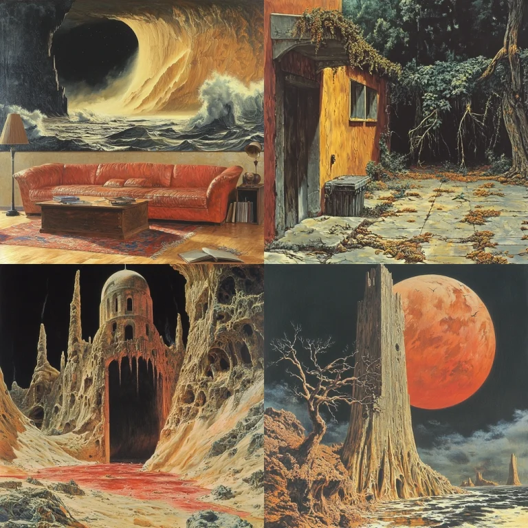 Earthy Surreal Naturalism - Midjourney style sref code