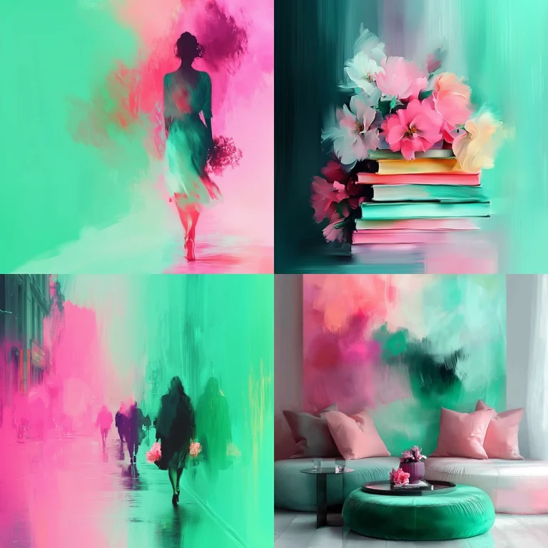 Vibrant Blurred Neon Acrylic - Midjourney style sref code