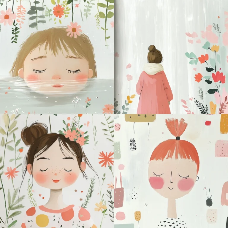 Soft Pastel Illustrations - Midjourney style sref code