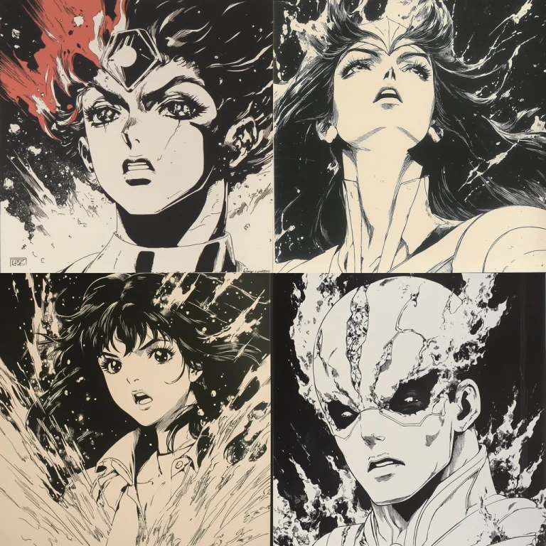 Dynamic Ink Illustrations - Midjourney style sref code