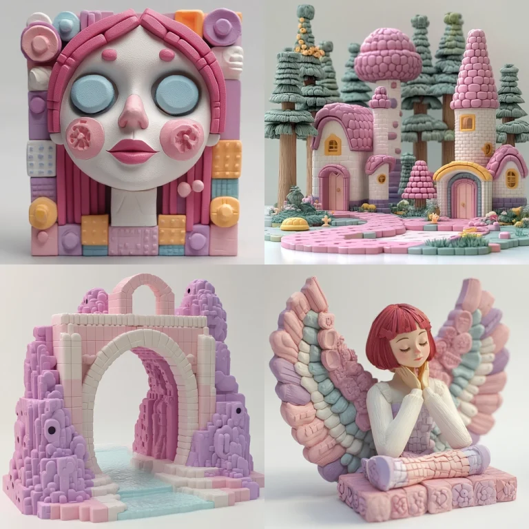 Pastel Architectural Fantasy - Midjourney style sref code