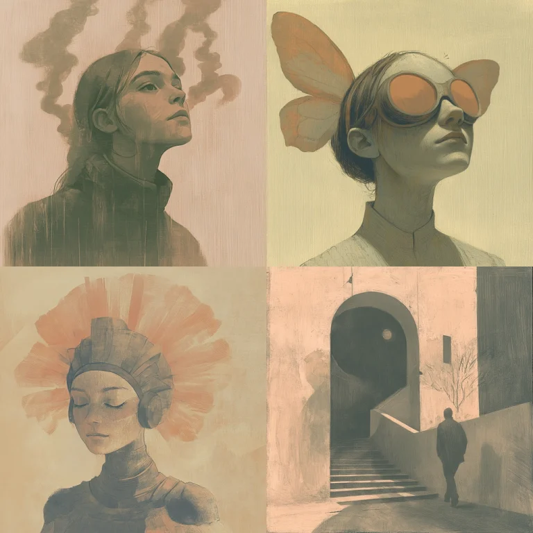 Muted Soft Contrast with Texture - Midjourney style sref code