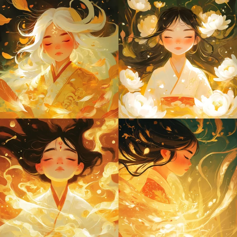 Golden Flowing Textures with Bold Highlights - Midjourney style sref code