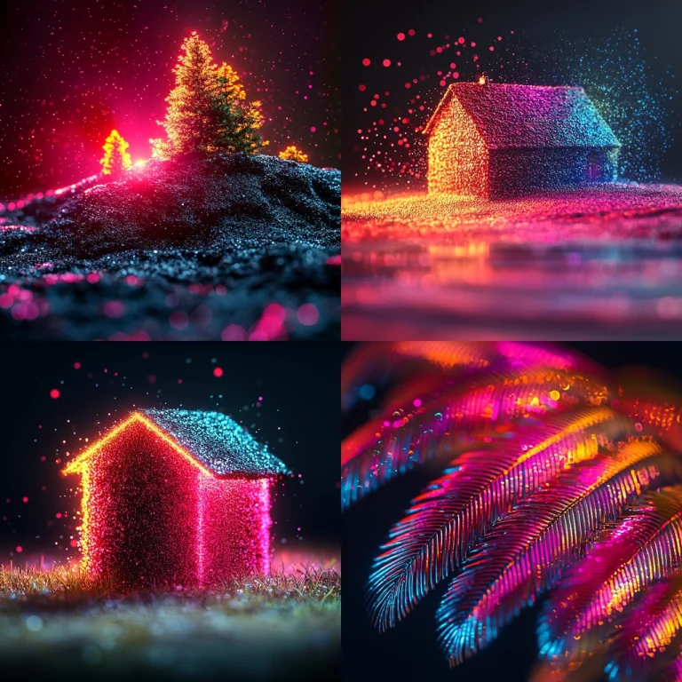 Neon Light Texture - Midjourney style sref code