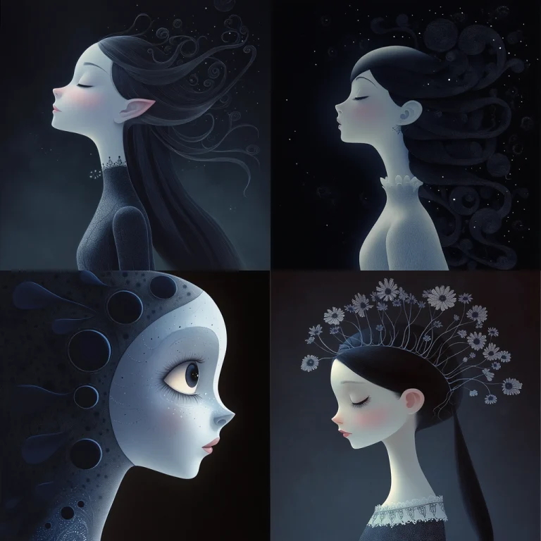 Cool Monochrome with Textured Layers - Midjourney style sref code