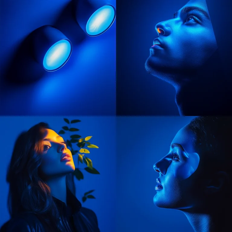 Cool Blue Lighting Effect - Midjourney style sref code