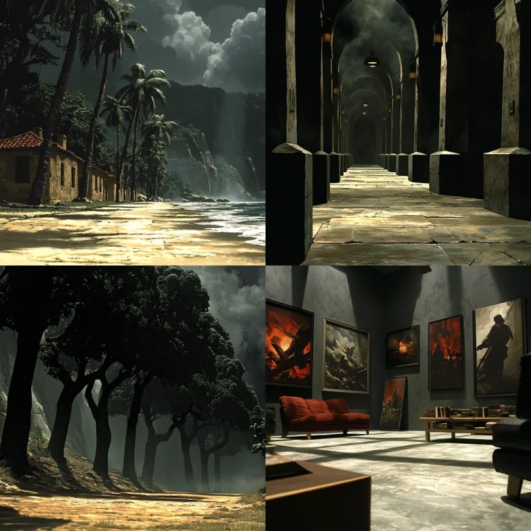 Moody Light Interplay - Midjourney style sref code