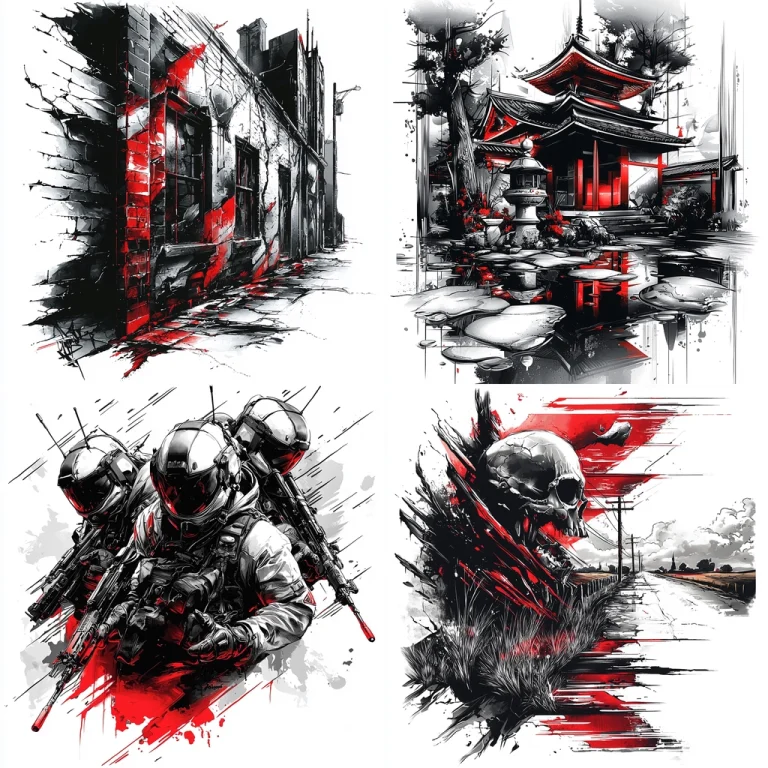 Dynamic Contrast Art - Midjourney style sref code