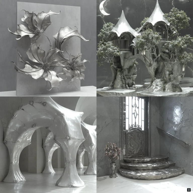 Metallic Visionary Structures - Midjourney style sref code