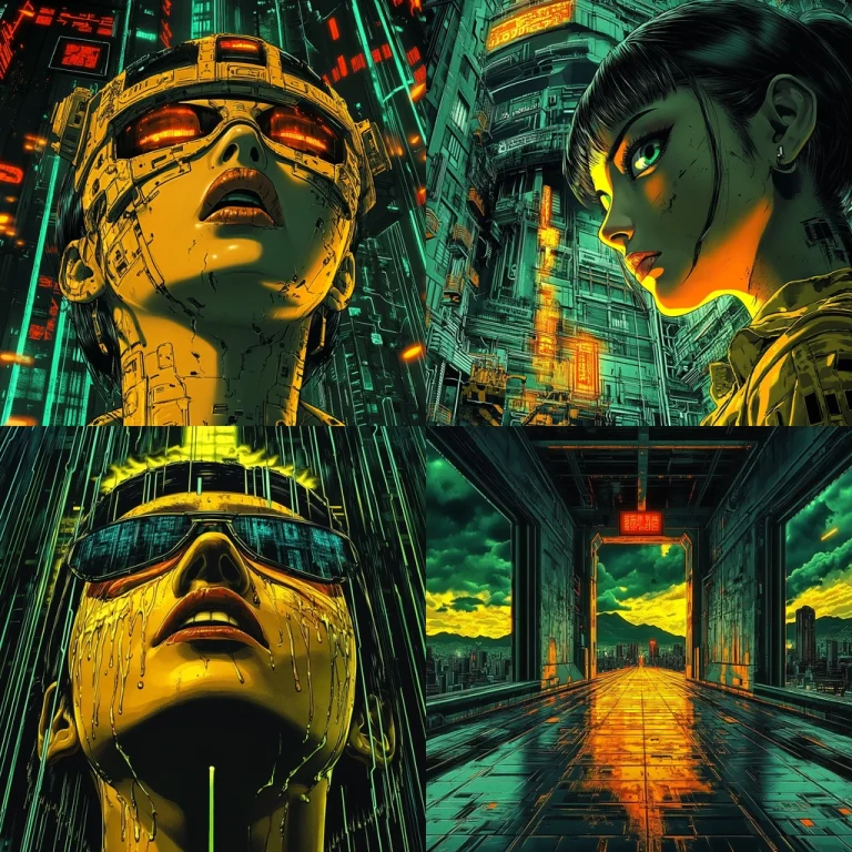 Neon Cyberpunk Glow - Midjourney style sref code